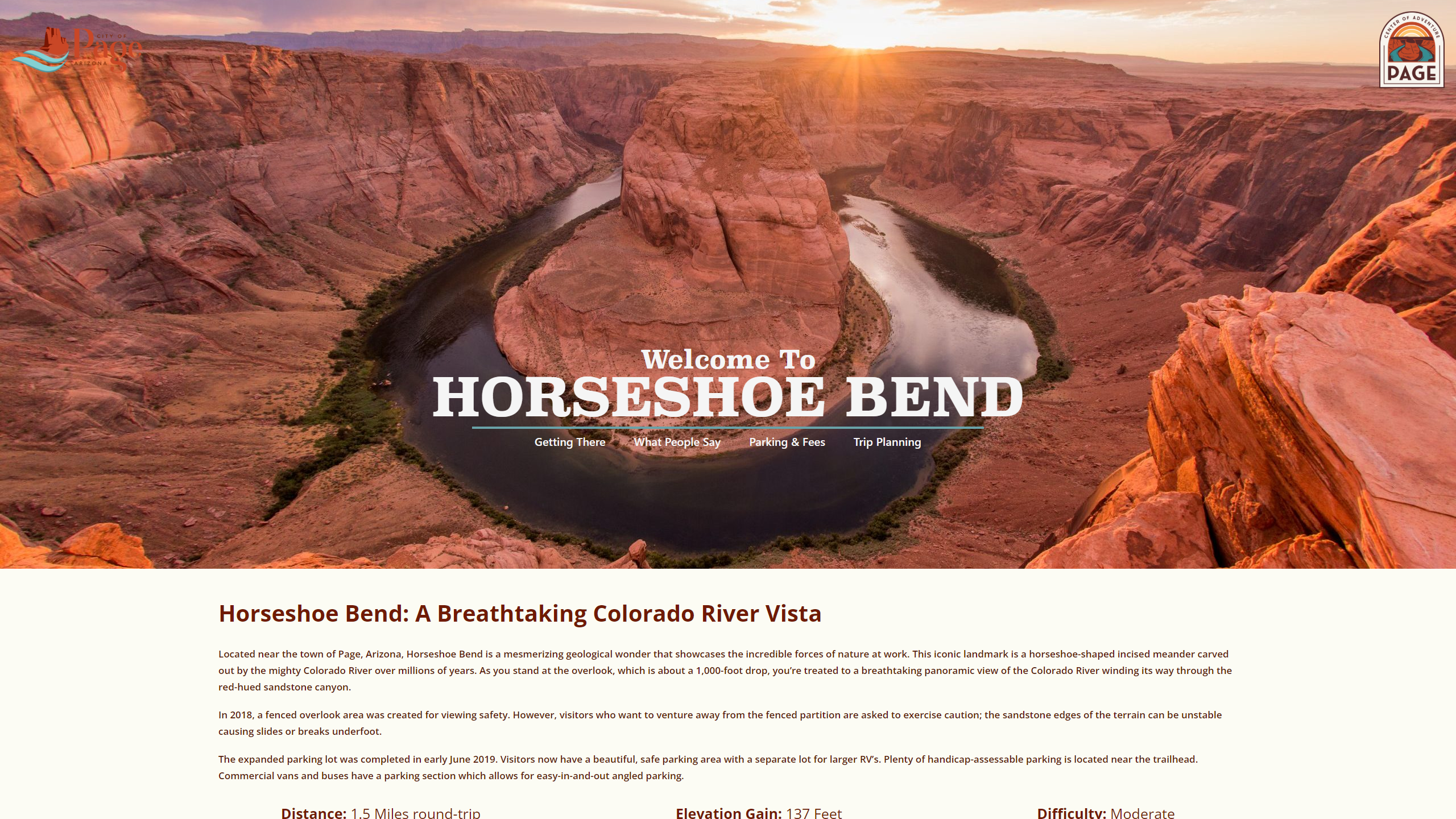 Screenshot of Horseshoe Bend